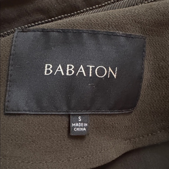 Babaton by Aritzia Olive Green Draped Collar Coat - Picture 6 of 7